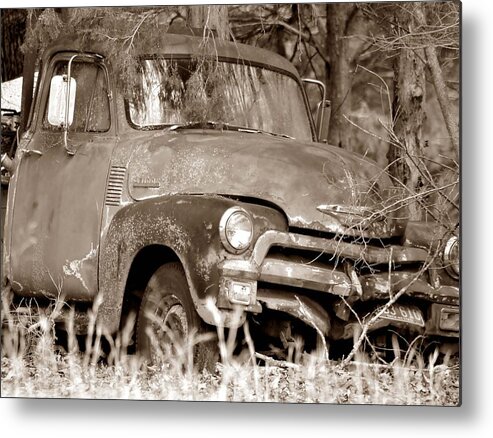 Vintage Metal Print featuring the photograph Out To Pasture by Deena Stoddard