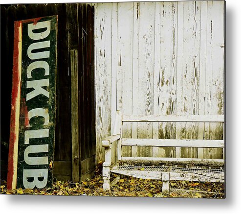 Vintage Metal Print featuring the photograph Past times by Pamela Patch