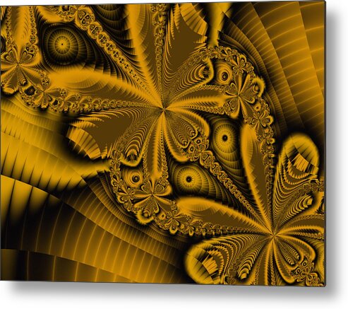 Fractal Art Metal Print featuring the digital art Paths of Possibility by Elizabeth McTaggart