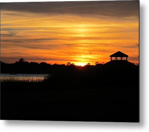 Sunset Metal Print featuring the photograph Peace and Serenity by Joetta Beauford