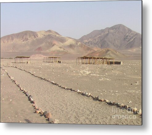 South America Metal Print featuring the photograph Peru Nazca Bones Site by Coventry Wildeheart