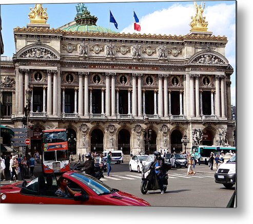 Place De L' Opera Metal Print featuring the photograph Opera Place by Ira Shander