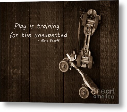 Play Metal Print featuring the photograph Play is training for the unexpected by Edward Fielding