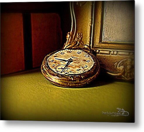 Watch Metal Print featuring the photograph Pocket Watch by Guy Hoffman