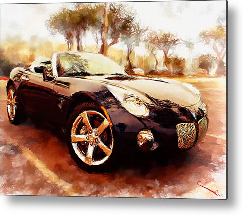 American Classic Car Metal Print featuring the photograph Pontiac Solstice by SM Shahrokni