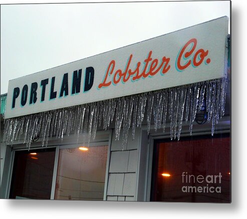 Portland Metal Print featuring the photograph Portland Lobster Company by Christine Stack