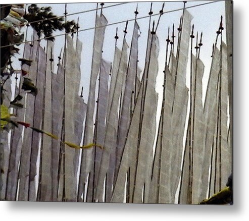 Landscape Metal Print featuring the photograph Prayer Flags by Patrick Morgan