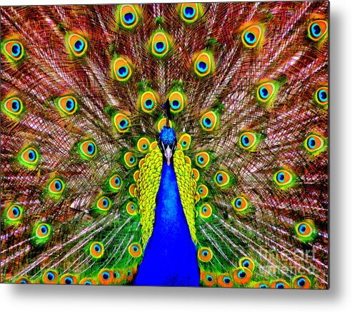 Zoo Metal Print featuring the painting Proud by Vincent Monozlay