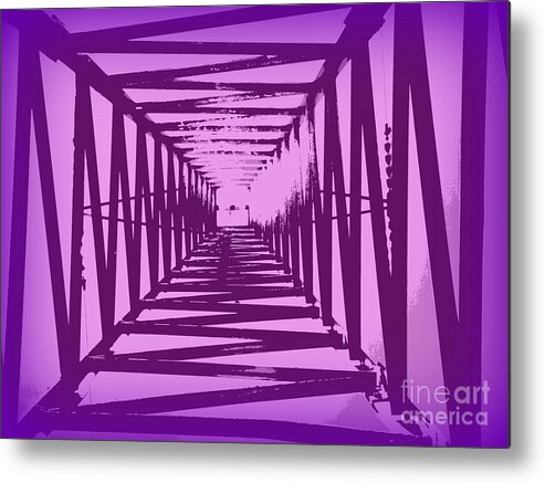 Purple Metal Print featuring the photograph Purple Perspective by Clare Bevan