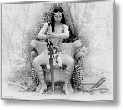 Fantasy Metal Print featuring the photograph Queen Of Death by Jon Volden