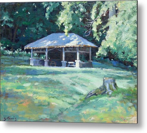 Frist Shelter Metal Print featuring the painting Quiet Resting Place by Sandra L Harris