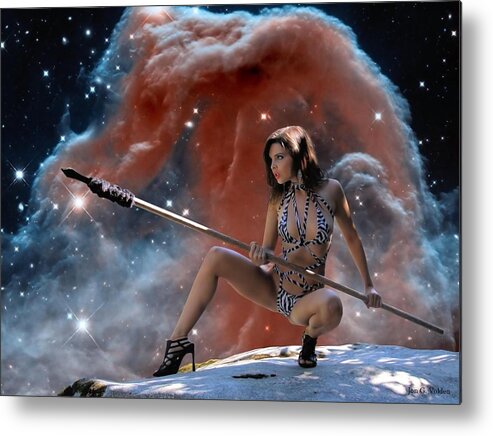Fantasy Metal Print featuring the photograph Rebel Warrior by Jon Volden