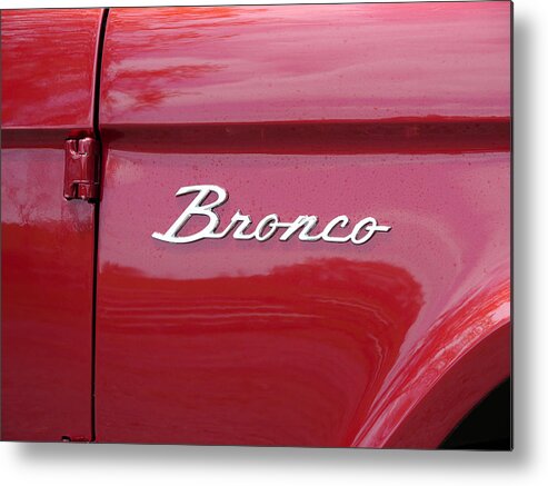 Richard Reeve Metal Print featuring the photograph Red Bronco I by Richard Reeve