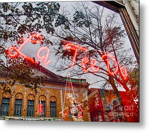 Reflections In The Window Metal Print featuring the photograph Reflections in the window by Jim Lepard