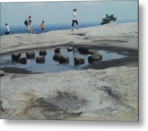 Stone Mountain Metal Print featuring the photograph Reflections by Julie Wilcox