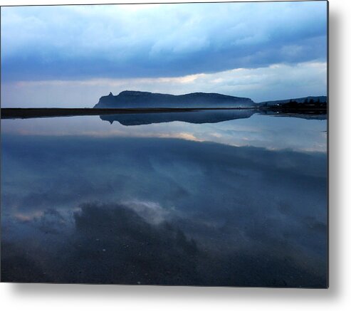 Sea Metal Print featuring the photograph Reflections of a storm by Alessio Casula