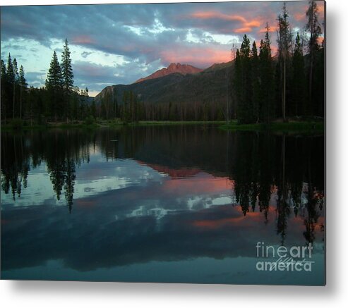 Cameron Pass Metal Print featuring the photograph Rocky Mountain sunset by Bon and Jim Fillpot