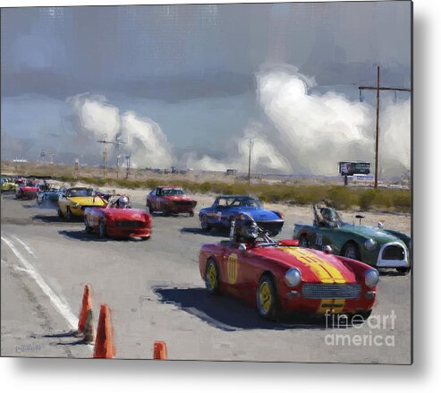Racing Metal Print featuring the photograph Rollin Grid by Tom Griffithe