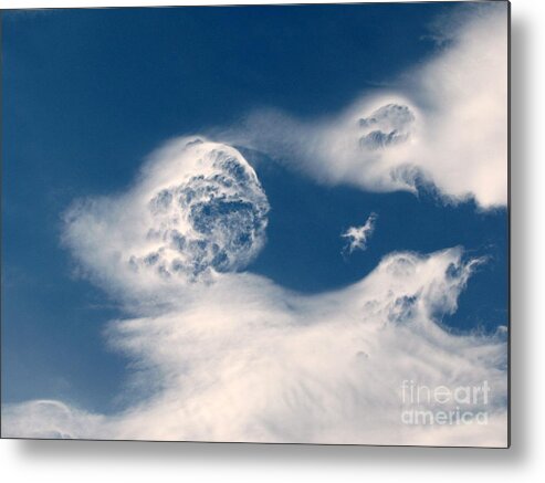 Clouds Metal Print featuring the photograph Round Clouds by Leone Lund