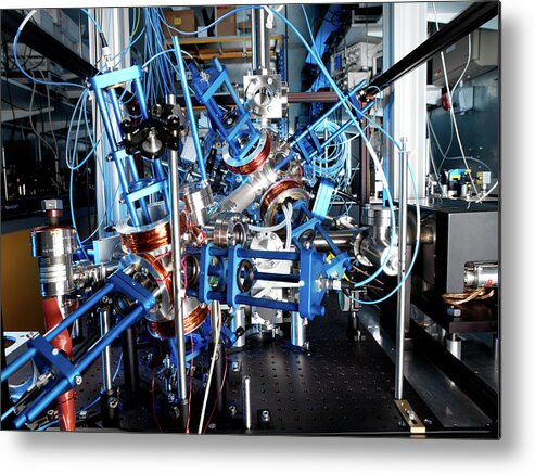 Atomic Clock Metal Print featuring the photograph Rubidium Atomic Clock by Andrew Brookes, National Physical Laboratory/science Photo Library