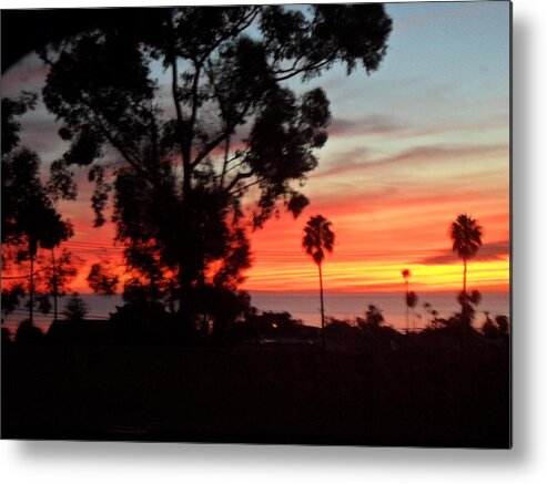 Sunset Metal Print featuring the photograph San Diego Sunset 5 by Val Oconnor