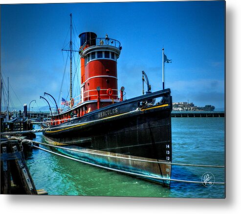 San Francisco Metal Print featuring the photograph San Francisco - Hyde Street Pier - Hercules by Lance Vaughn