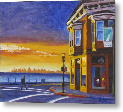 Sausalito Metal Print featuring the painting Sausalito by Kevin Hughes