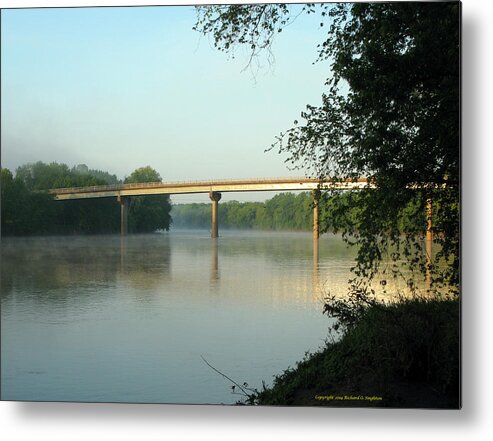 River Metal Print featuring the photograph Scottsville Virginia USA Bridge Over the James River by Richard Singleton