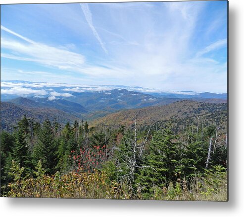 Clingman's Dome Metal Print featuring the photograph Sea of Mountains by Deborah Ferree