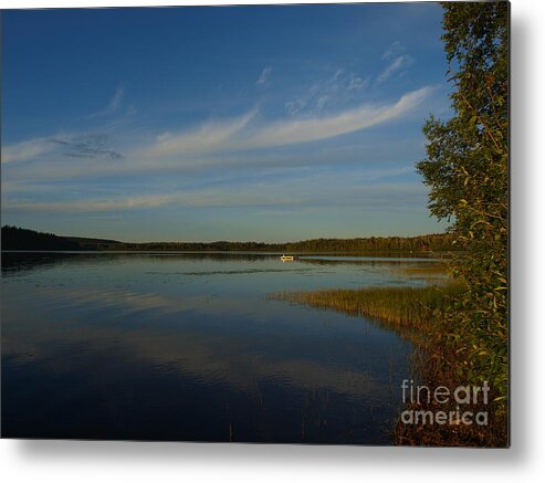 Clouds Metal Print featuring the photograph Serene Dive by Vivian Martin