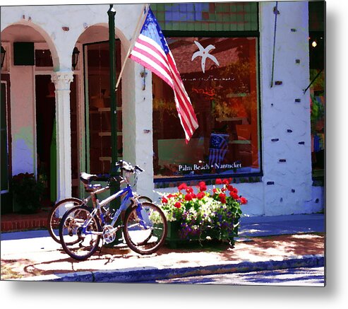Hamptons Metal Print featuring the photograph Shopping in The Hamptons by Jacqueline M Lewis