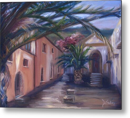 Sicily Metal Print featuring the painting Sicilian Nunnery II by Donna Tuten