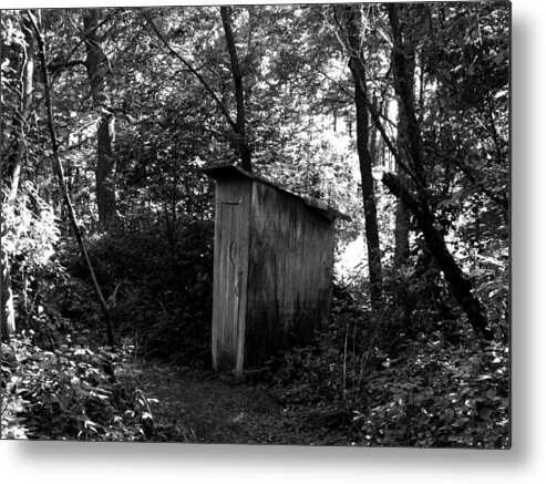 Outhouse Metal Print featuring the photograph Sitting Room by Kimberly Mackowski
