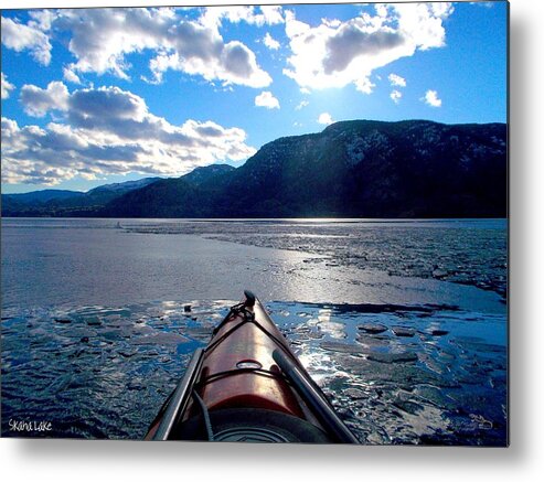 Kayaking Metal Print featuring the photograph Skaha Lake Kayaking 004 2-20-2014 by Guy Hoffman