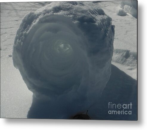 Snow Rollers Metal Print featuring the photograph Snow Roller 7 by Paddy Shaffer