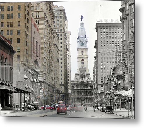 Philadelphia Metal Print featuring the photograph South Broad Street by Eric Nagy