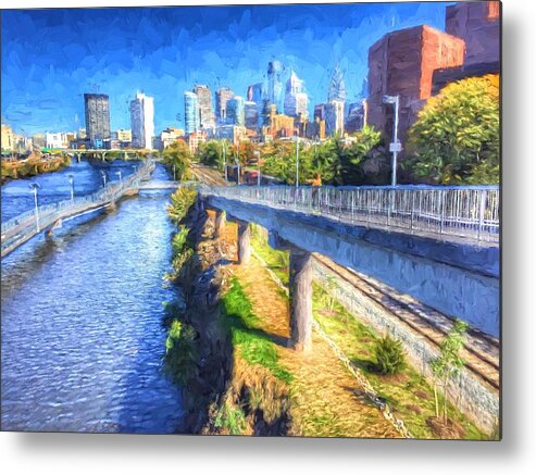 Philadelphia Metal Print featuring the photograph South Street Walk by Alice Gipson