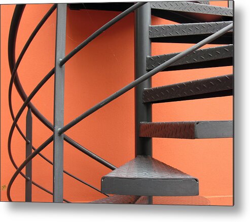 Architecture Metal Print featuring the photograph Spiral Staircase by Gerry Bates