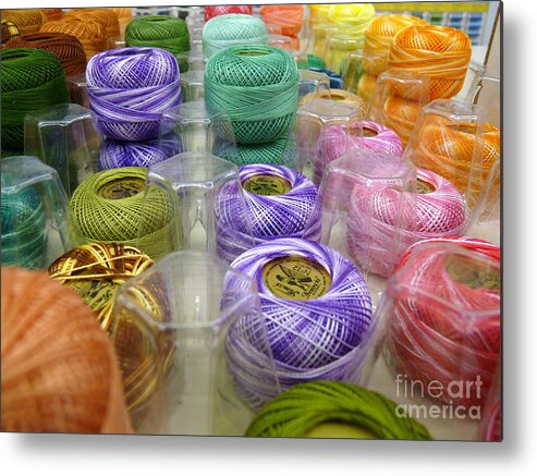 Threads Metal Print featuring the photograph Spooling by David Bearden