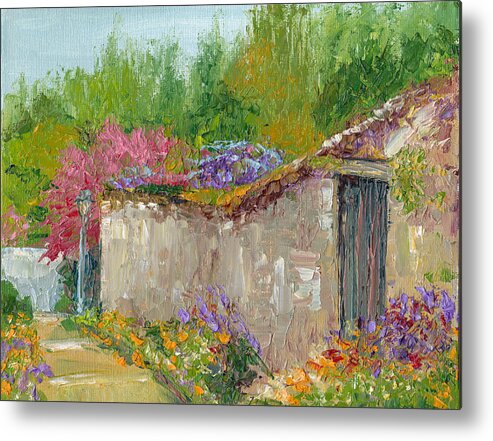 France Metal Print featuring the painting Springtime in France by Dai Wynn