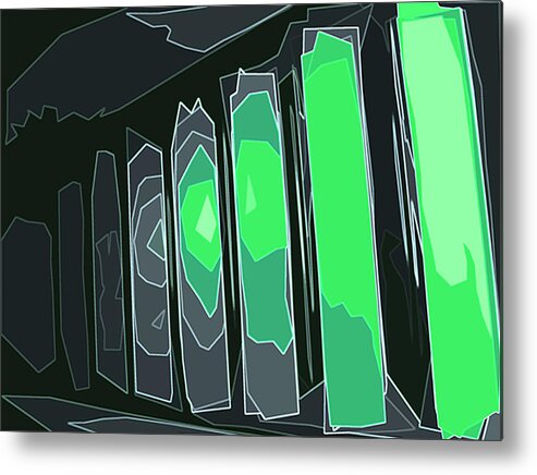 Lime Metal Print featuring the photograph Stained Glass by Michelle Hoffmann