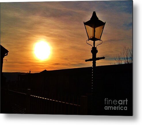 Railway Metal Print featuring the photograph Station Sunset by Richard Brookes