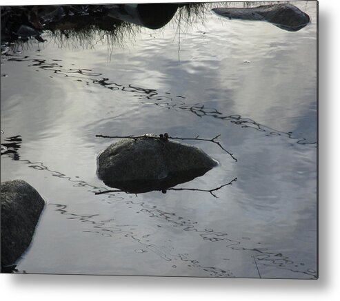 Rock Metal Print featuring the photograph Stay in the middle my friend by Marie Neder