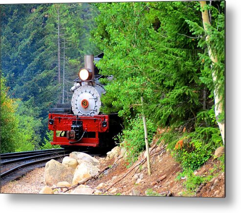 Train Metal Print featuring the photograph Steam Engine by Connor Beekman