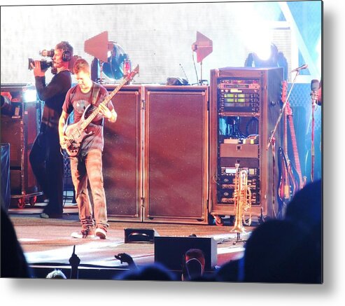 Dmb Metal Print featuring the photograph Stephan the bass player by Aaron Martens