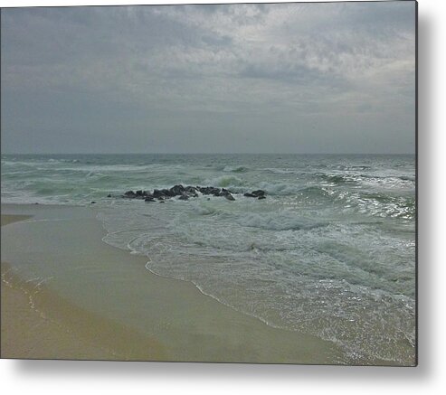 Ocean Metal Print featuring the photograph Storm in May by Ellen Paull