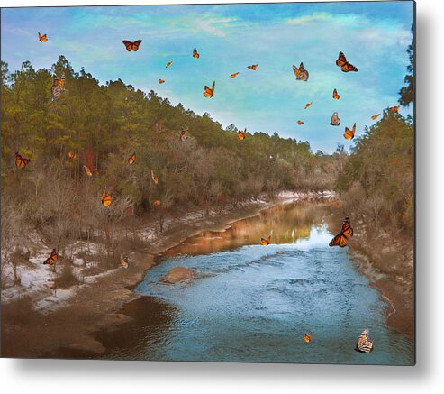 River Metal Print featuring the photograph Summer at the River by Judy Hall-Folde