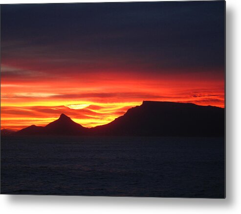 Print Metal Print featuring the photograph Sunrise over Table Mountain by Gregory Daley MPSA