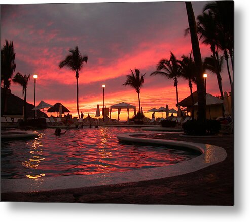 Paradise Metal Print featuring the photograph Sunset In Paradise by Shane Bechler