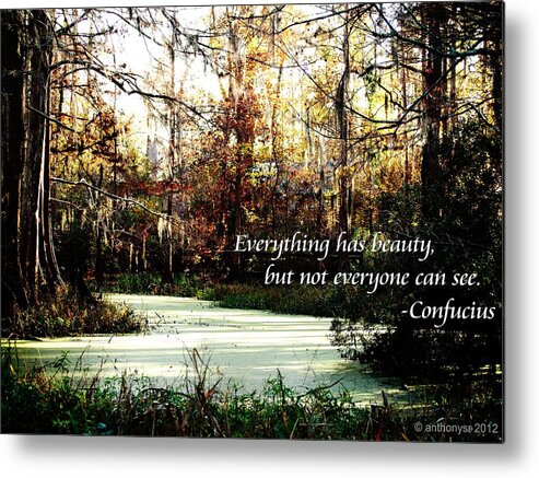  Metal Print featuring the photograph Swamp Beauty by Anthony Walker Sr